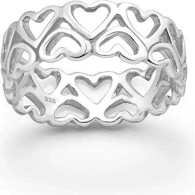 Bangles.cz Krajkové srdce stříbro 2347 5