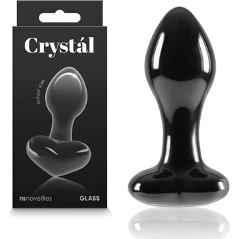 Image 1 of Стъклен разширител, красиво сърце, 8, 9см. - Crystal Heart Black (NSTOYS0921)