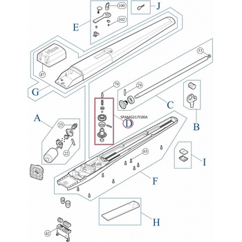 SPAMG217C00A kit prevodovky pre TOONA4024/ 5024/ 5024I/ 5024HS