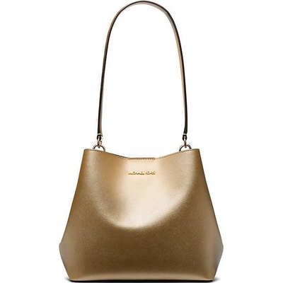 Michael Kors Pratt medium kabelka zlatá