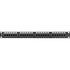 Lanberg patch panel 24 port 1U CAT. 5E, black (PPU5-1024-B) - gtcomputers