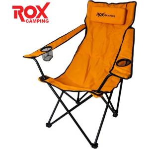 ROX Camping Сгъваем стол за къмпинг - оранжев / rox 153camp0316 / (rox 153camp0316)