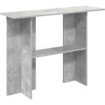 vidaXL Конзолна маса Бетонно сиво 100 x 30 x 75 см Инженерна дървесина (8001178)