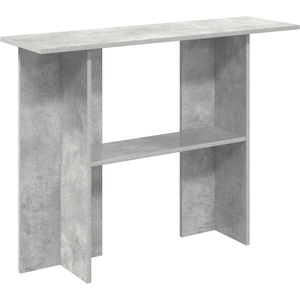vidaXL Конзолна маса Бетонно сиво 100 x 30 x 75 см Инженерна дървесина (8001178)