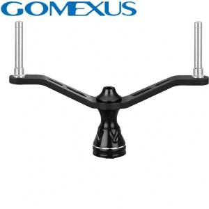 GOMEXUS Двойна дръжка GOMEXUS Carbon Handle for Spinning Reel DH 98mm Black за макари Shimano и Daiwa Риболовна макара