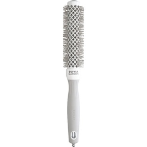 Olivia Garden Expert Blowout Speed Round Brush White & Grey 25 mm