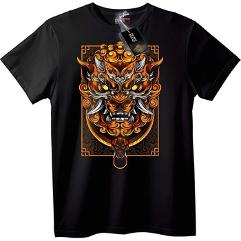 NOONEBRAND Тениска Лъвска Маска - 6XL, White
