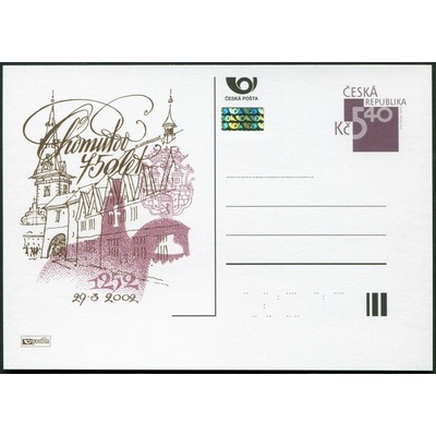Česká pošta (2002) CDV 63 ** - P 77 - Chomutov 750 let