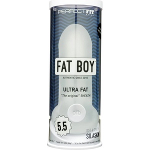 Perfect Fit Brand - Fat Boy Original Ultra Fat - пенисна обвивка (15 cm, бял)