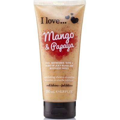 I Love sprchový peeling s vôňou manga a papáje Mango & Papaya Exfoliating Shower Smoothie 200 ml