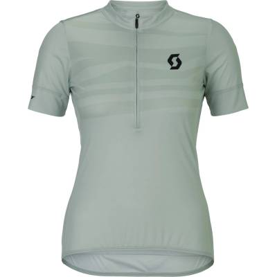 Scott Дамска фланелка с къс ръкав за колоездене Scott Women's Jersey Endurance Lt S/S Cycling jersey - Spray Grey - размер XL (156-2862-0415)