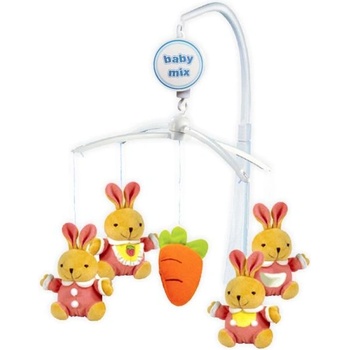 Baby Mix Въртележка над леглото Baby Mix Зайчета