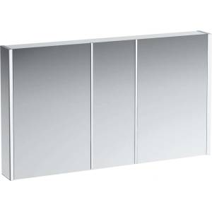 Laufen Frame 25 - Огледален шкаф с LED осветление, 80x70x22 см, алуминий H4087549001441 (H4087549001441)