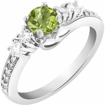 Eppi stříbrný prsten s olivínem Tereza R38603