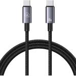 USAMS Кабел USAMS USB-C към USB-C 60W 1, 2mFastм, стален/потускал SJ661USB01 (Usa001354)
