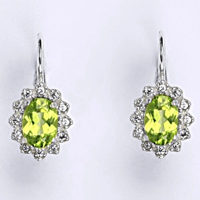 Čištín Kate přírodním olivín a čiré zirkony NK 1480 6673