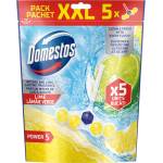 Domestos ароматизатор за тоалетна чиния, Power 5, Maxi pack, Лимон, 5 броя