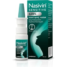 NASIVIN SENSITIVE NAS 0,5MG/ML NAS SPR SOL 10ML