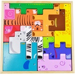 Acool Toy Детски пъзел Acool Toy - Тетрис с животни, 13 части (ACT29) - ozone