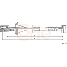 Hriadeľ tachometra COFLE S07125