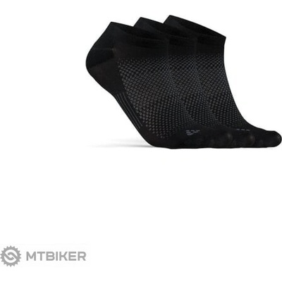 Craft CORE Dry Footies ponožky 3 páry čierna