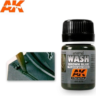 AK-Interactive AK070 BROWN BLUE WASH FOR PANZER GREY VEHICLES 35ml