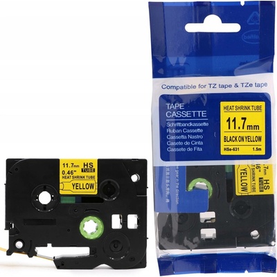 Smršťovací bužírka pro Brother HSe631 11,7 mm žlutá