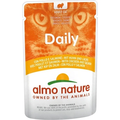 Almo Nature Daily Menu kuře a losos 70 g