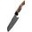 HARAHU Дамаски кухненски нож YU-37464 - Santoku / Кафяв KP37464