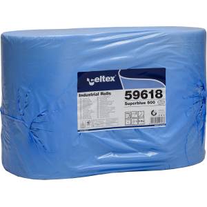 Celtex Индустриални хартиени кърпи CELTEX SuperBlue 500, ширина 36 см, 3 слоя - 2 бр