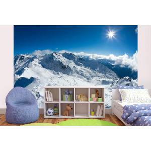 DIMEX ART Самозалепваща се флизелинова фототапета ски писта 375 x 250 см