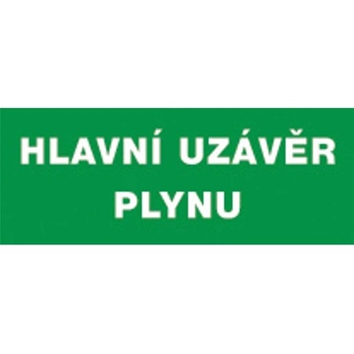 ČERVA Tabulka bezpečnostní - Hlavní uzávěr plynu 9903002799999