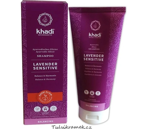 Khadi elixír Shampoo Levandule Sensitive 200 ml