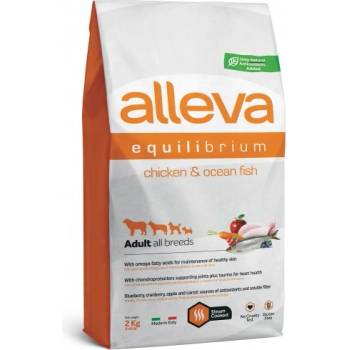 Diusapet ALLEVA® Equilibrium All Day Maintenance Chicken & Ocean Fish All Breeds - пълноценна храна за пораснали кучета от всички породи, над една година, Италия - 2 кг 3032