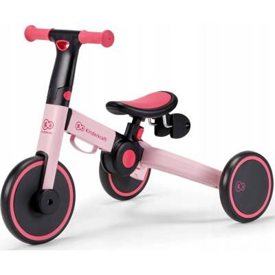 Kinderkraft 4TRIKE CA Čierna Ružová