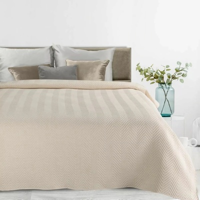 Eurofirany Prehoz s ľanovou štruktúrou LEN krémová Polyester 170x210 cm
