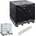 vidaXL Покривало за IBC контейнер с 8 капси 116x100x120 см (41644)