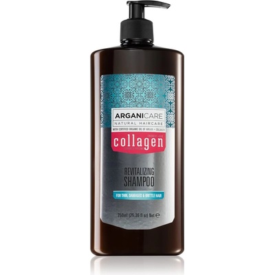 Arganicare Collagen съживяващ шампоан за озаряване на коса без блясък 750ml