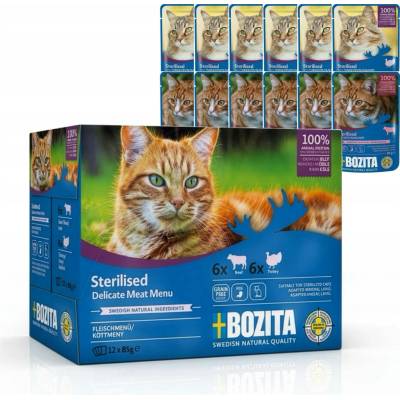Bozita krmivo pro sterilizované kočky mix chutí v želé 12x85 g