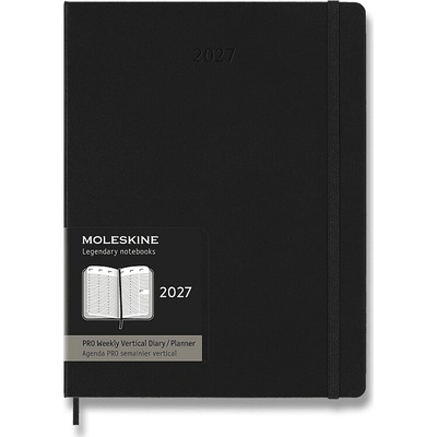 Moleskine PRO B5 týdenní 2027 černý