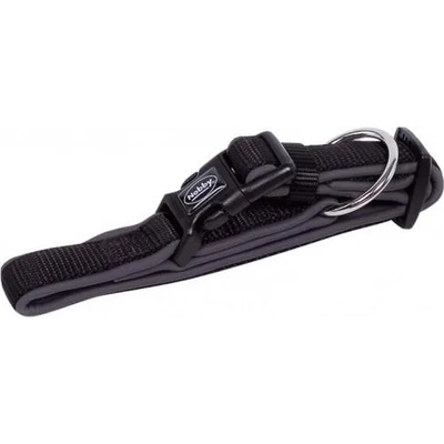 Nobby Нашийник за куче nobby classic preno, найлон с неопренова подплата, дебелина 25-35 мм, дължина 50-65 см - черен/сив, Германия - 80524-05