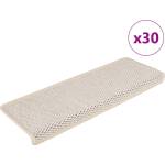 vidaXL Самозалепващи стелки за стълби вид сизал 30бр 65x21x4см Berber (3365893)