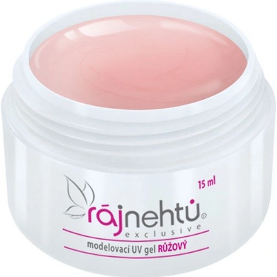 Ráj nehtů UV gel modelovací růžový 15 ml