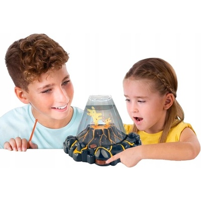 Aqua Dragons Volcano Rudí Vodní dráčci v sopečném akváriu s LED osvětlením