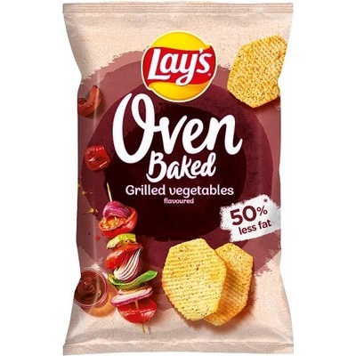 Lay's Oven Baked Pečené bramborové lupínky tvarované s příchutí grilované zeleniny 110 g