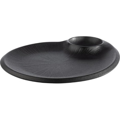 APS Melaminový talíř NERO 30 x 25 cm černý