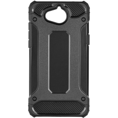 Forcell Противоударен Хибриден Калъф за Huawei Y6 2018, Forcell Armor Case, Черен (5901737902788)