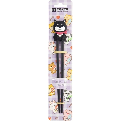 Tokyo Design Studio Dětské hůlky Shiba Black 22 cm