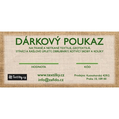 Zafido Dárkový poukaz v hodnotě 500 Kč