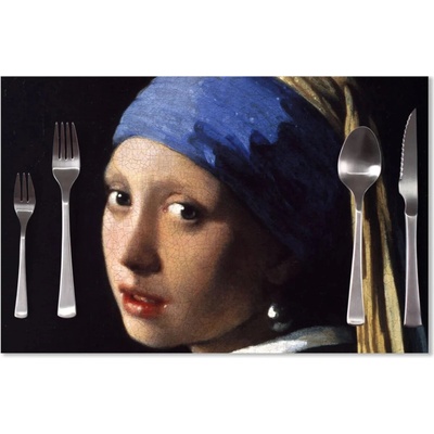 Sablio Prestieranie Dievča s perlou - Johannes Vermeer 40x30cm
